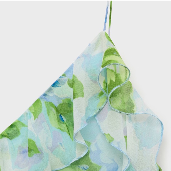 MANGO RUFFLED FLORAL DRESS - Picture 11 of 11